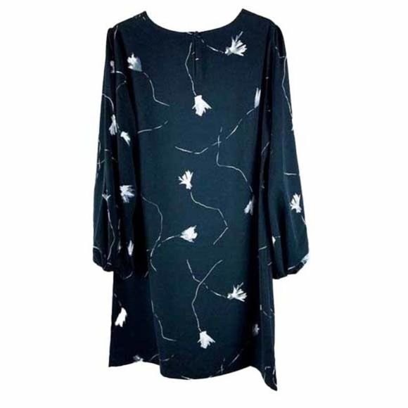 Nwt a New Day Womens Black Floral Dress - Medium - Picture 1 of 10